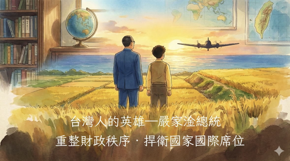 臺灣人的英雄—嚴家淦總統 重整財政秩序,捍衛國家國席地位