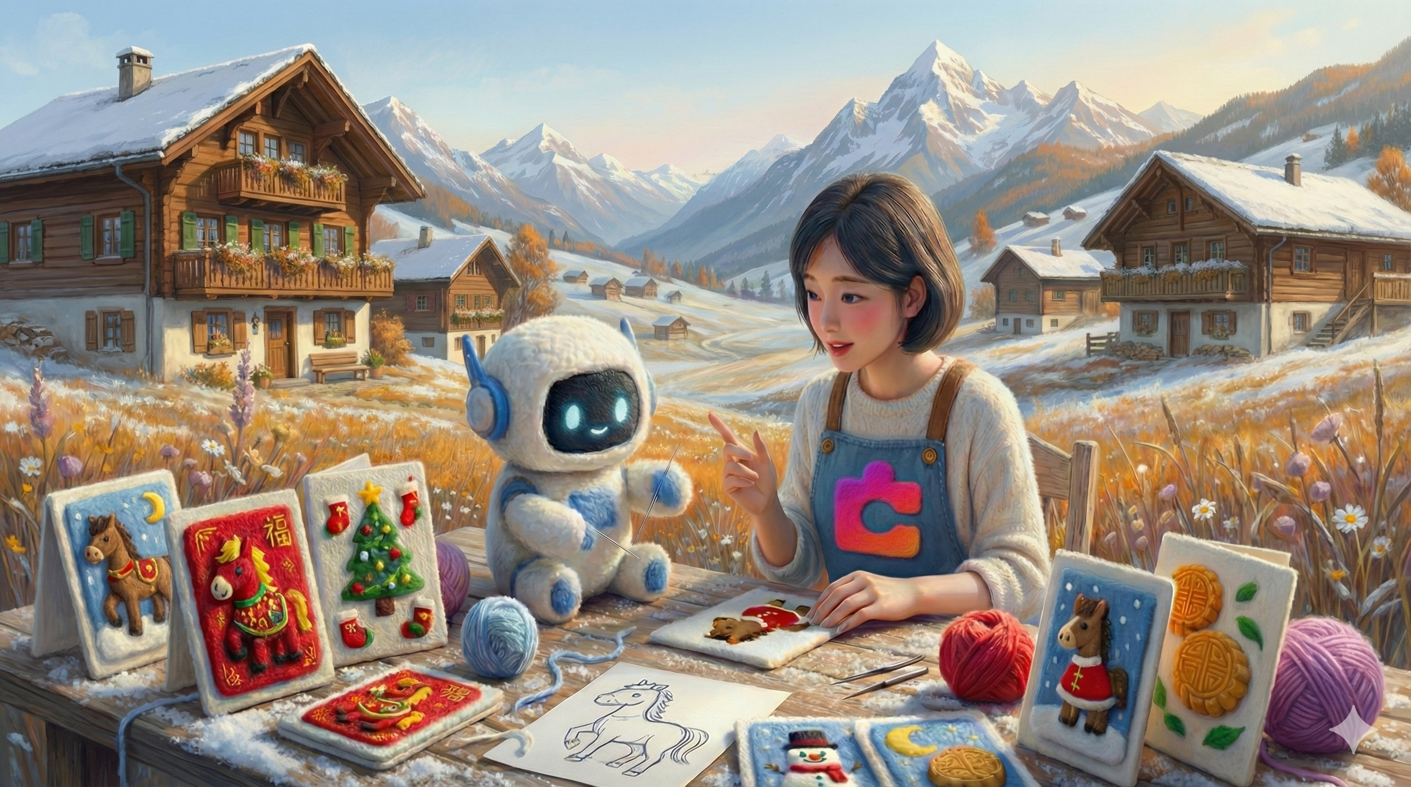 FeltCard 羊毛氈賀卡生成器|客製祝福 × 3D 立體風格