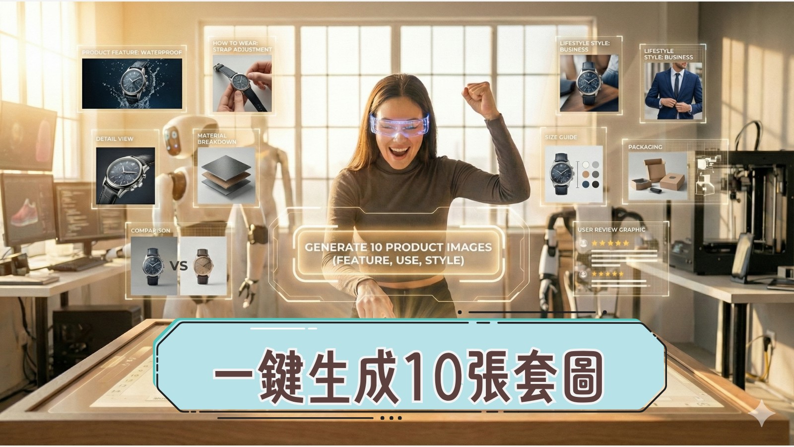 商品套圖一鍵生成 PRO|主圖+介紹+規格+使用情境一次做齊